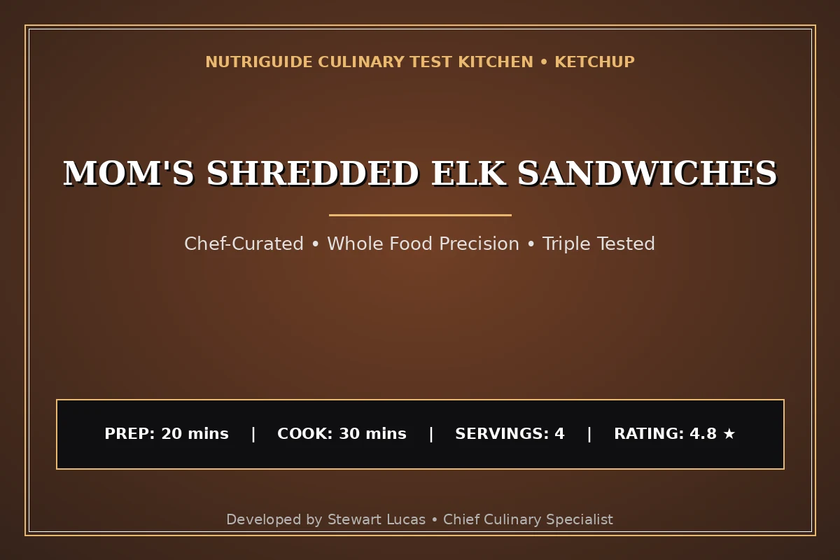 Mom'S Shredded Elk Sandwiches