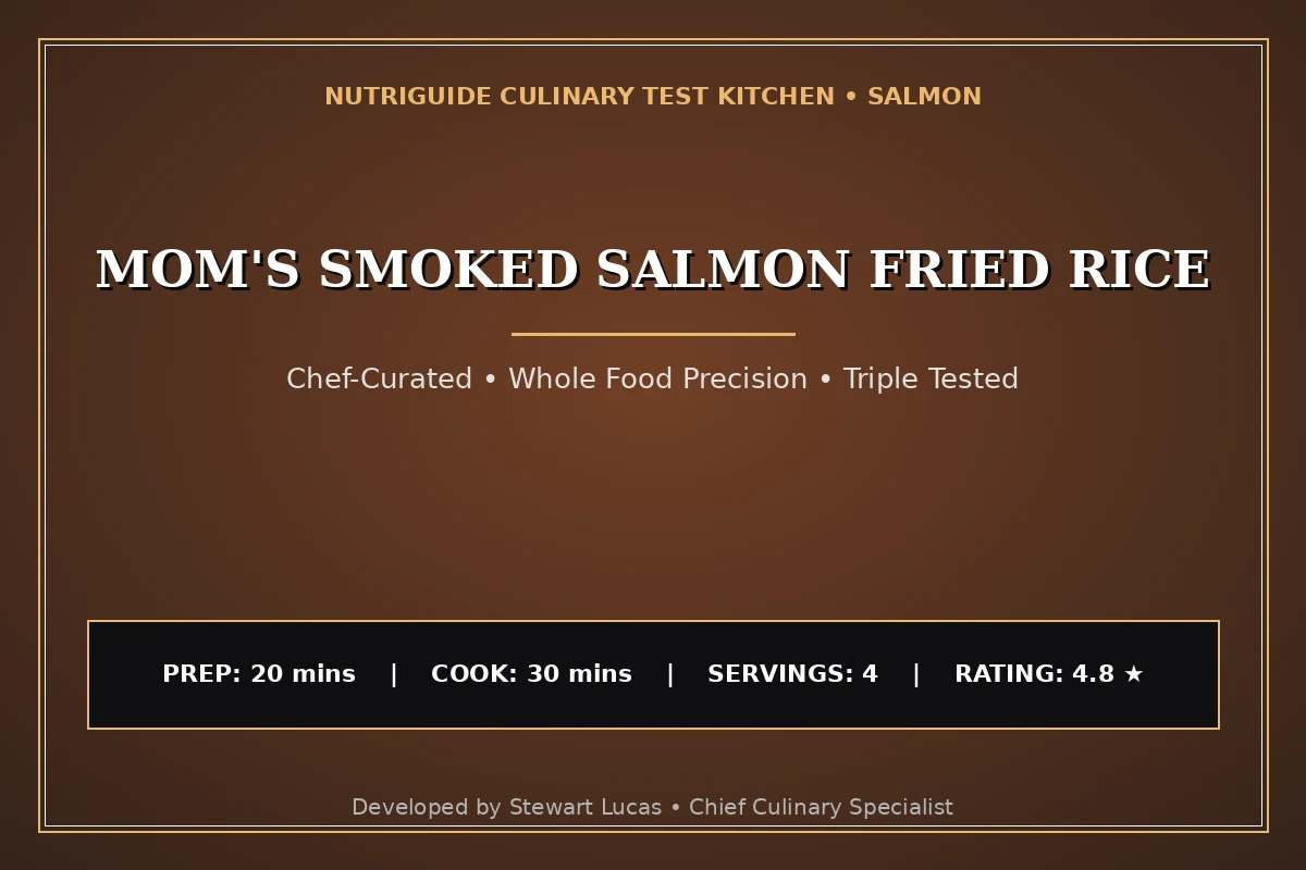 Mom'S Smoked Salmon Fried Rice
