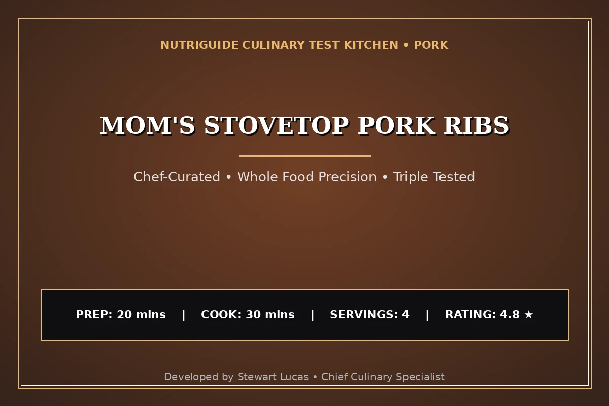 Mom'S Stovetop Pork Ribs