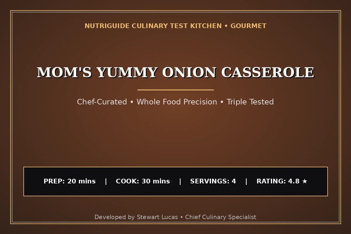 Mom'S Yummy Onion Casserole