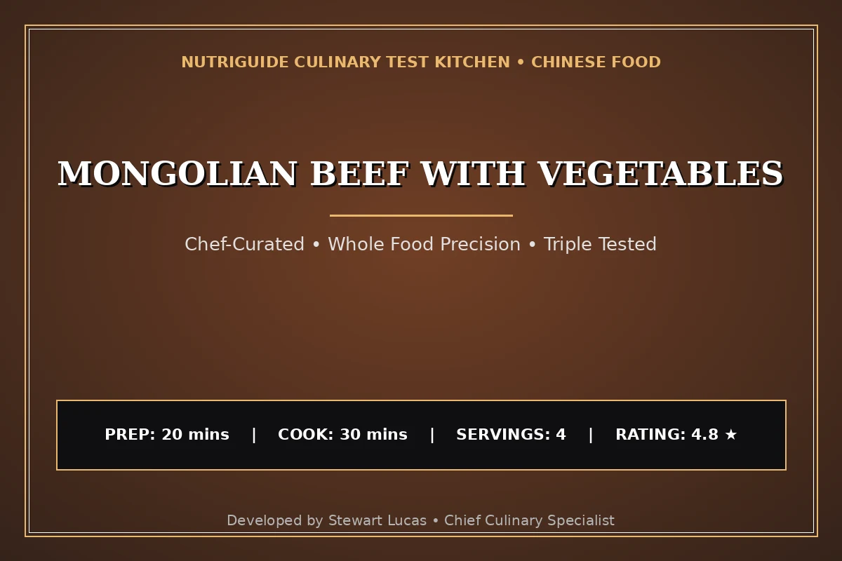Mongolian Beef With Vegetables