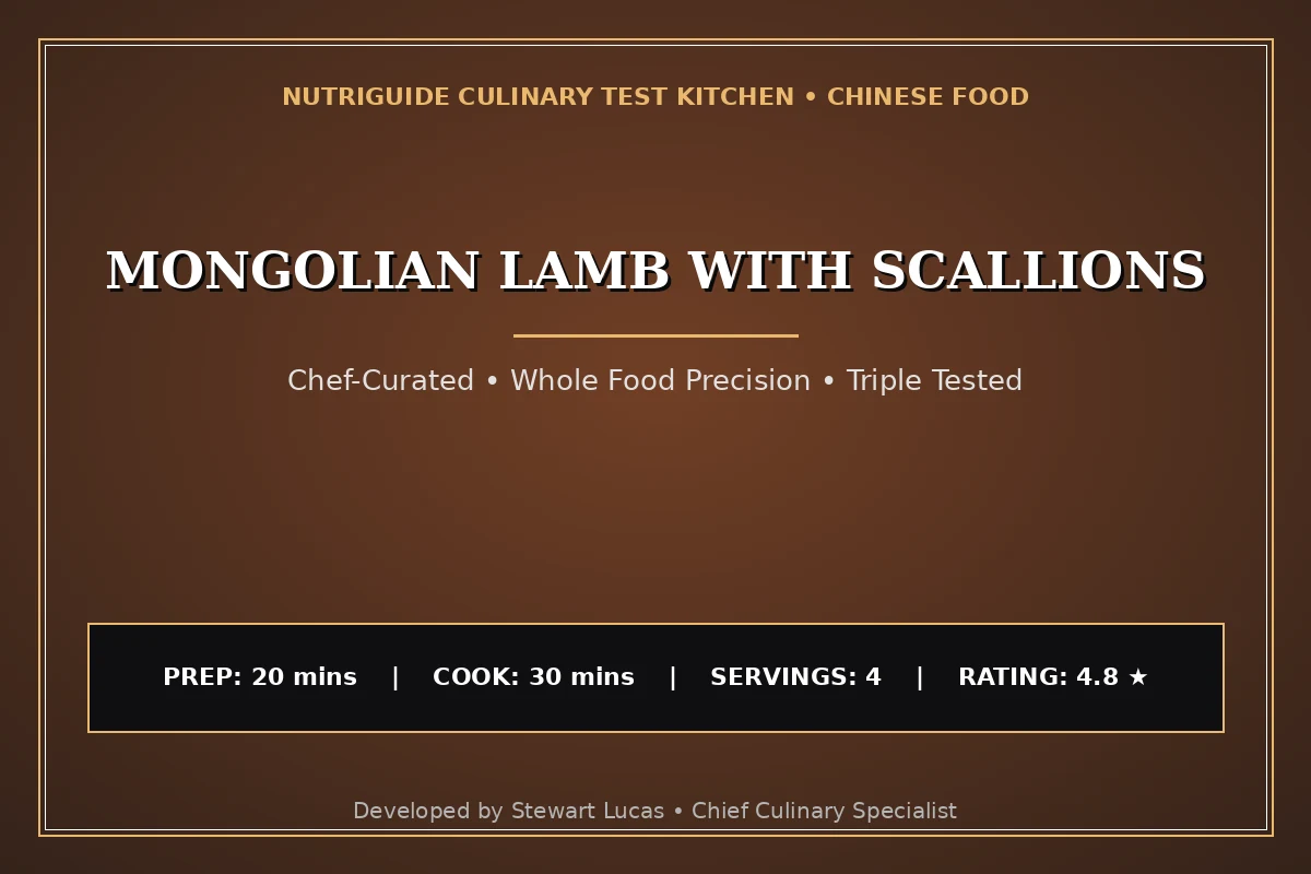 Mongolian Lamb With Scallions