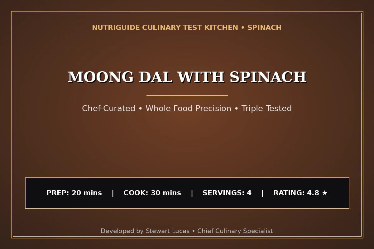 Moong Dal With Spinach