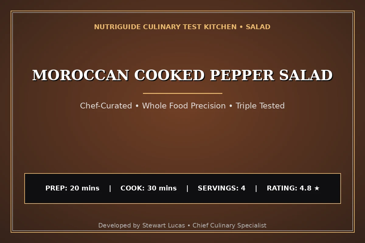 Moroccan Cooked Pepper Salad