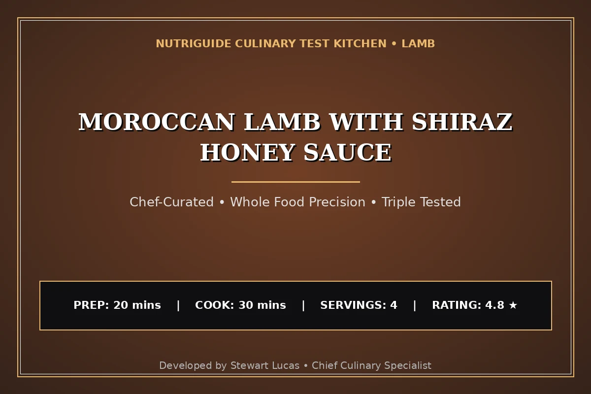 Moroccan Lamb With Shiraz Honey Sauce
