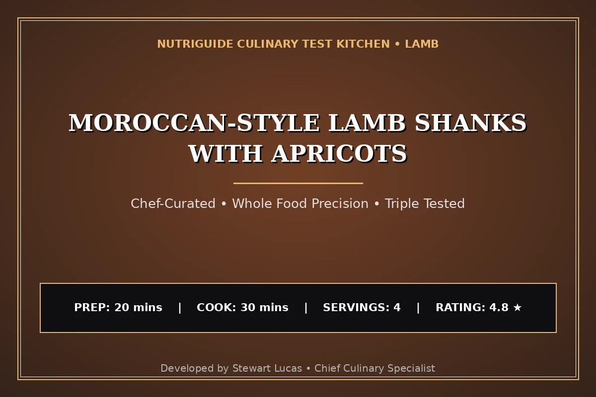 Moroccan-Style Lamb Shanks With Apricots