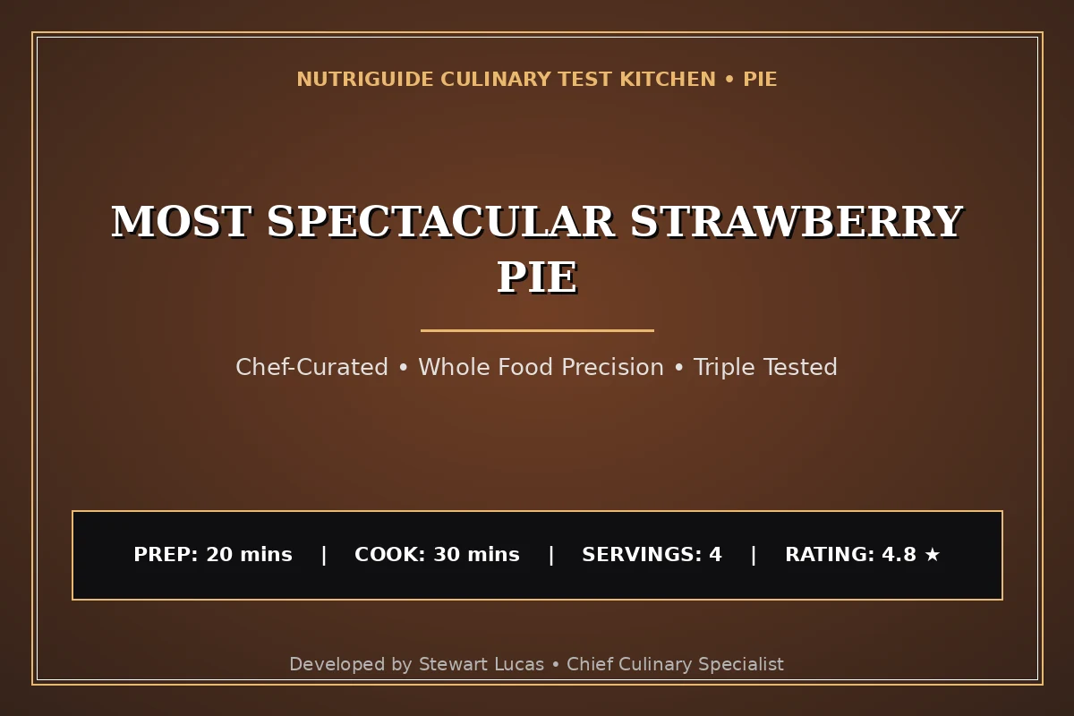 Most Spectacular Strawberry Pie