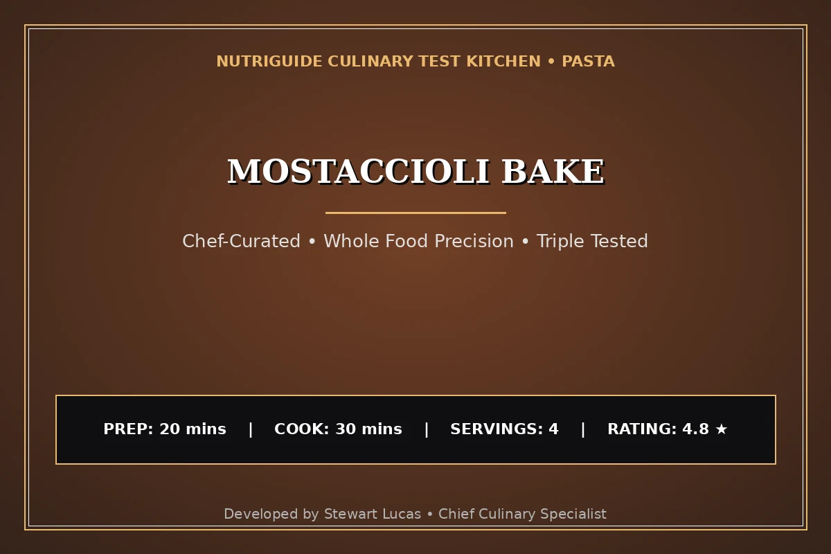Mostaccioli Bake