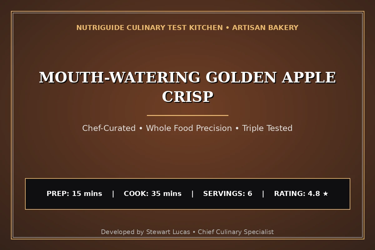 Mouth-Watering Golden Apple Crisp