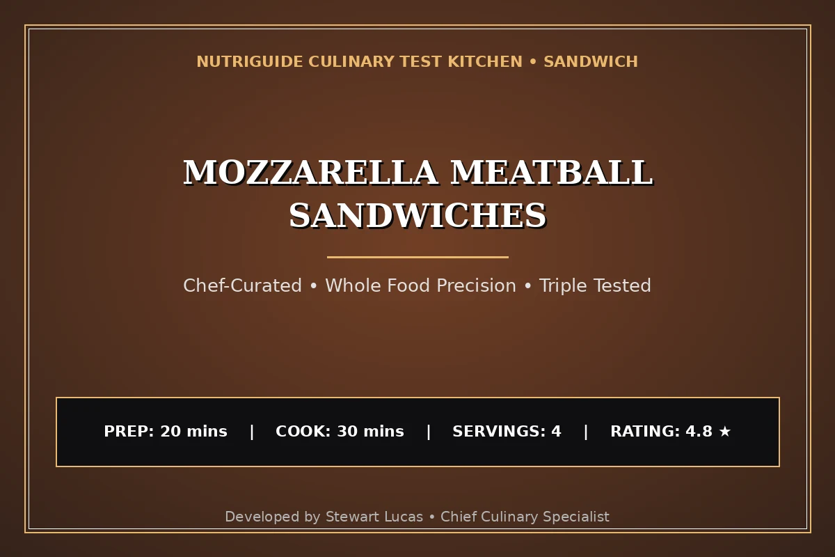 Mozzarella Meatball Sandwiches