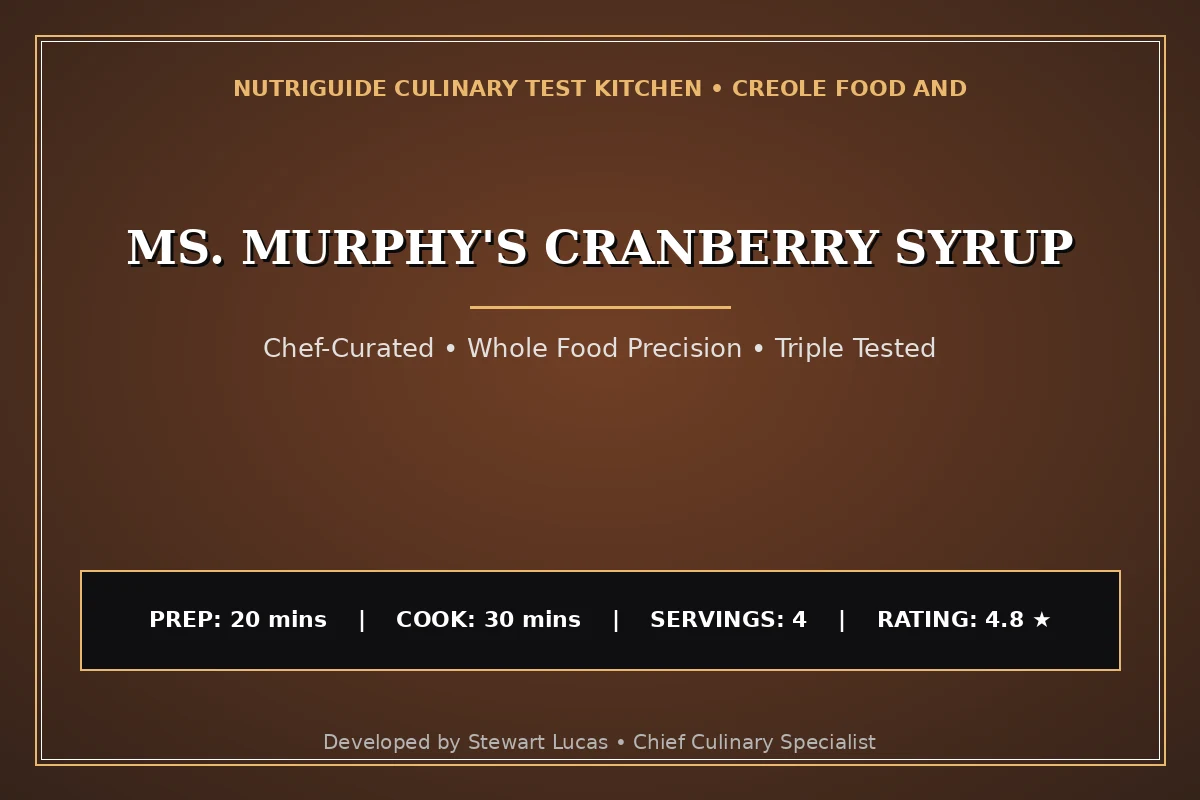 Ms. Murphy'S Cranberry Syrup