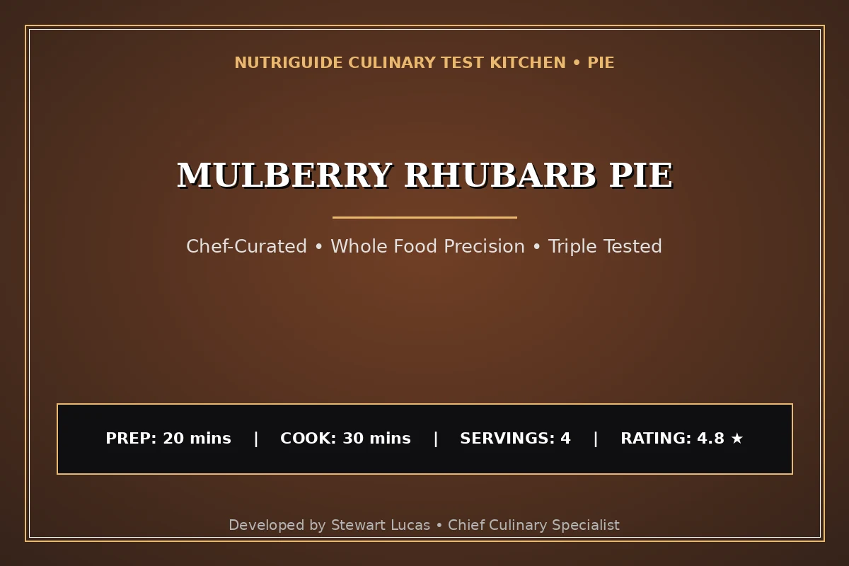 Mulberry Rhubarb Pie