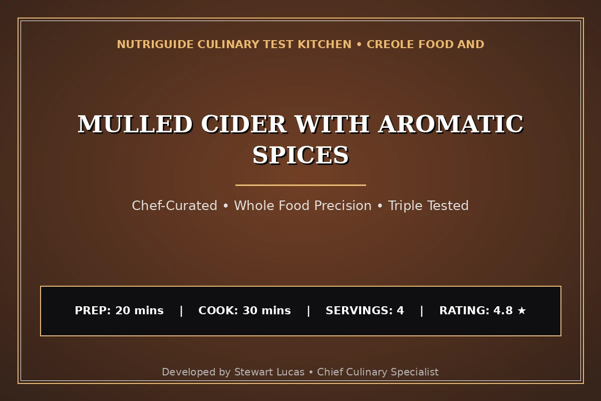Mulled Cider With Aromatic Spices