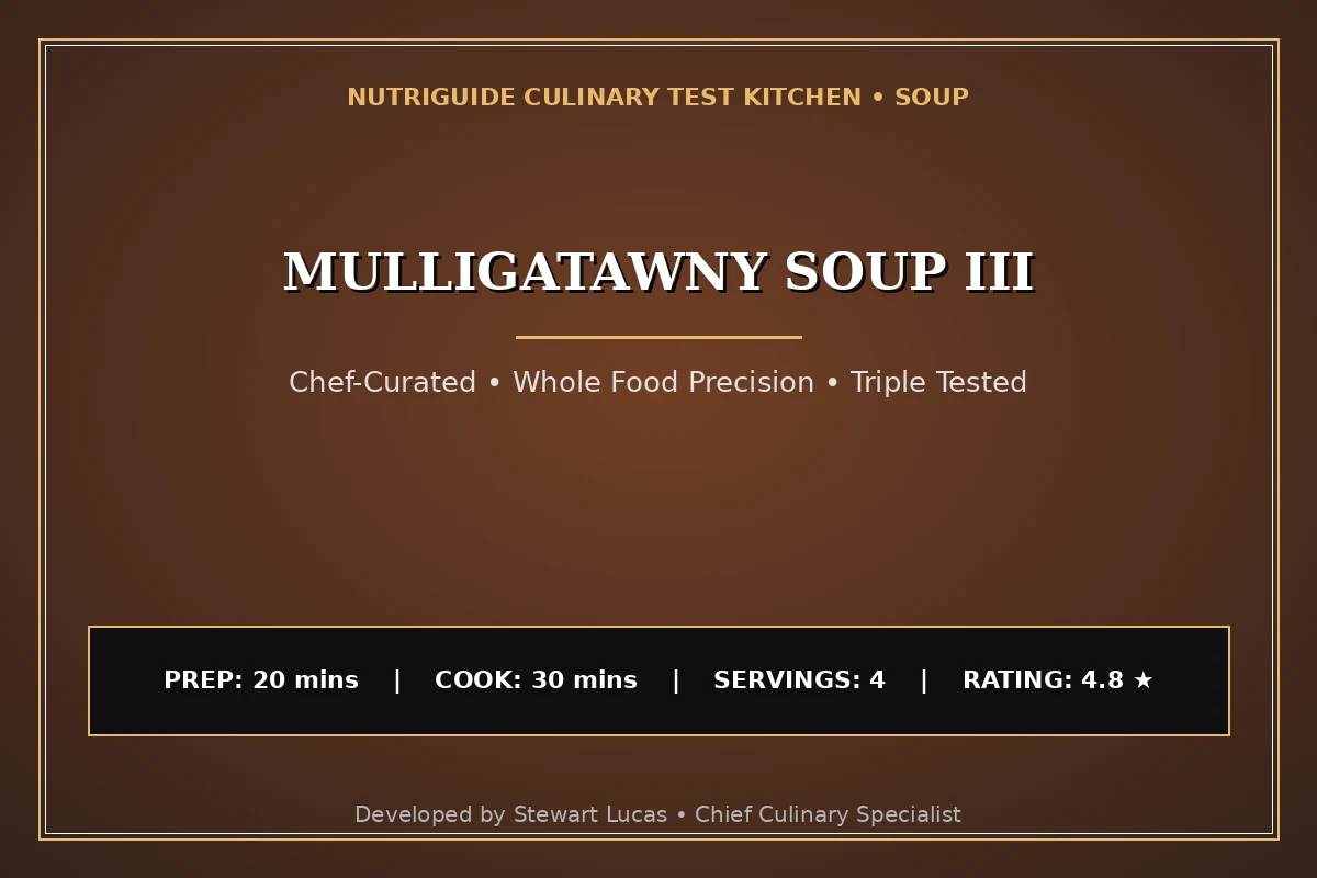 Mulligatawny Soup Iii