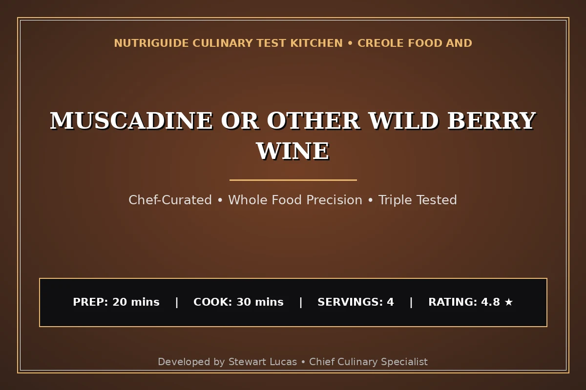 Muscadine Or Other Wild Berry Wine