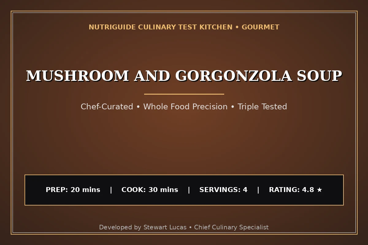 Mushroom And Gorgonzola Soup