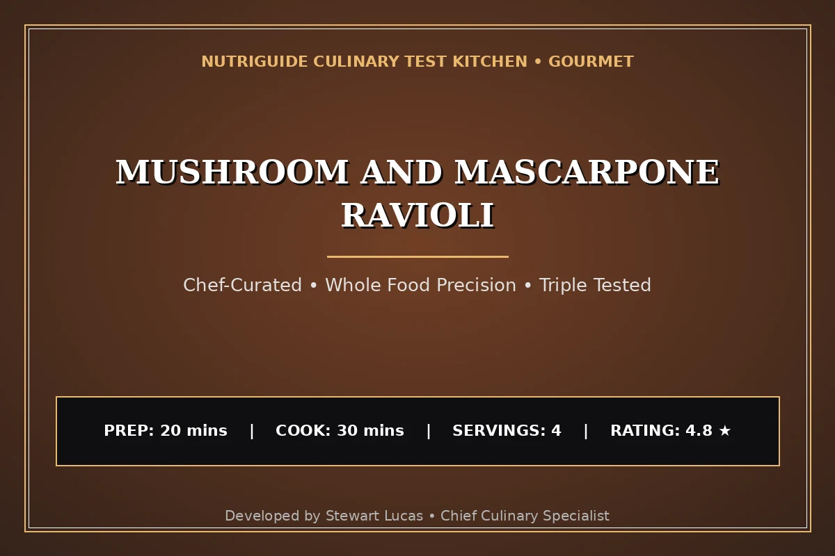 Mushroom And Mascarpone Ravioli