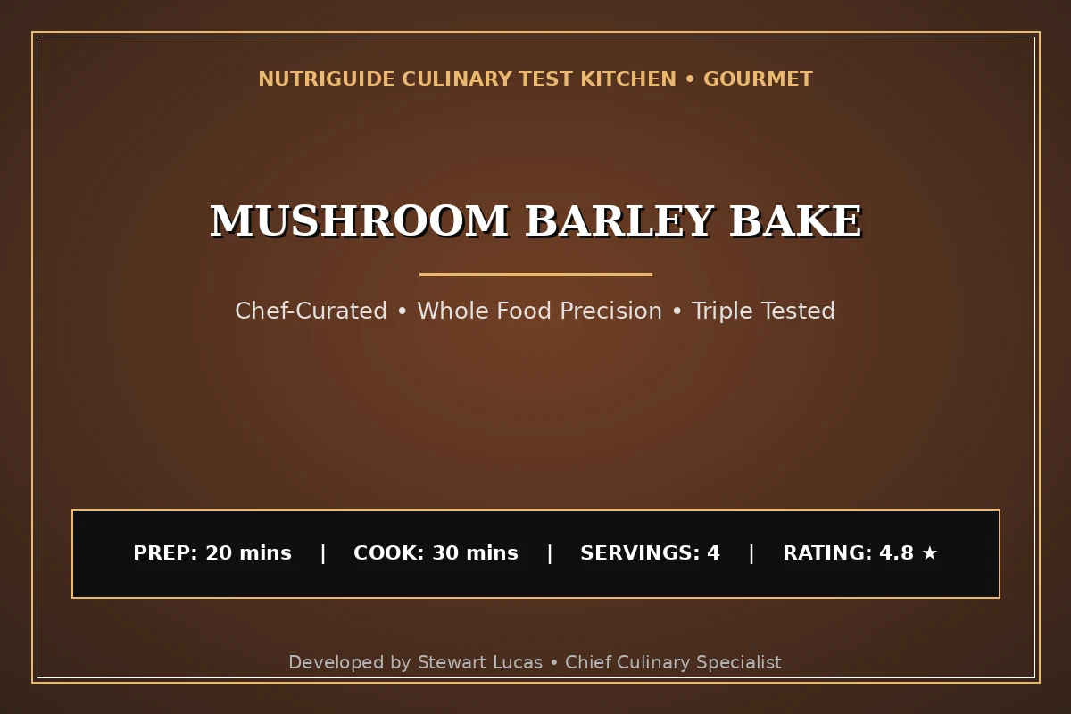 Mushroom Barley Bake