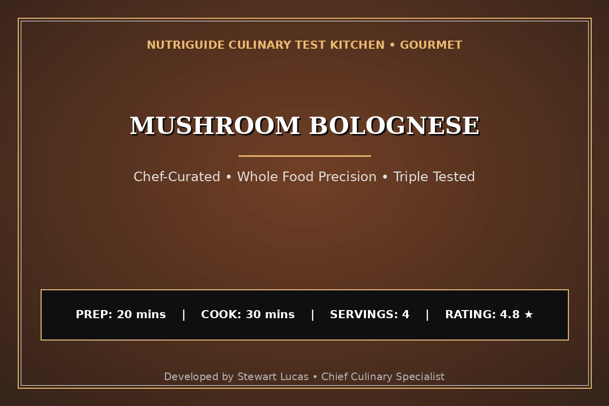 Mushroom Bolognese