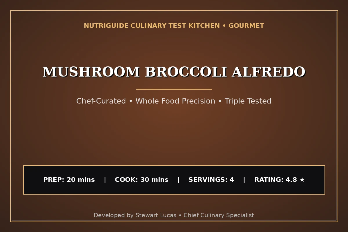 Mushroom Broccoli Alfredo