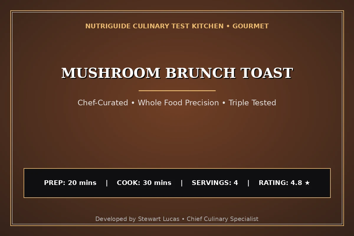 Mushroom Brunch Toast