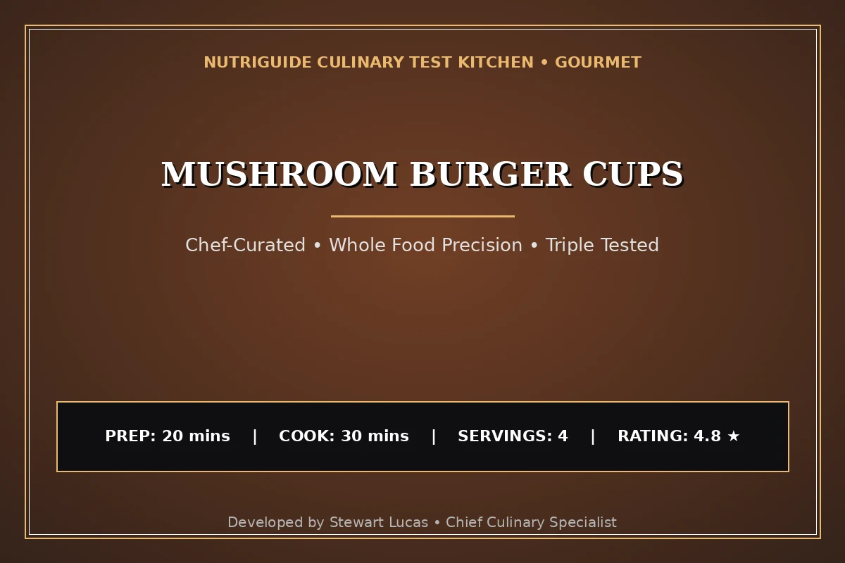 Mushroom Burger Cups