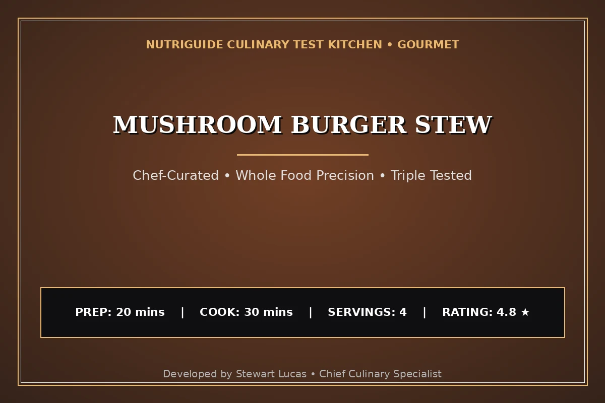 Mushroom Burger Stew