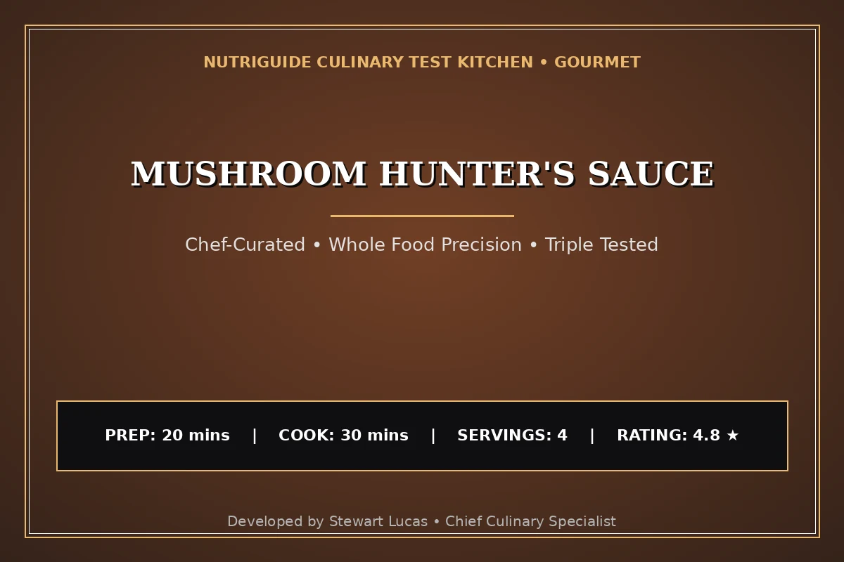 Mushroom Hunter'S Sauce