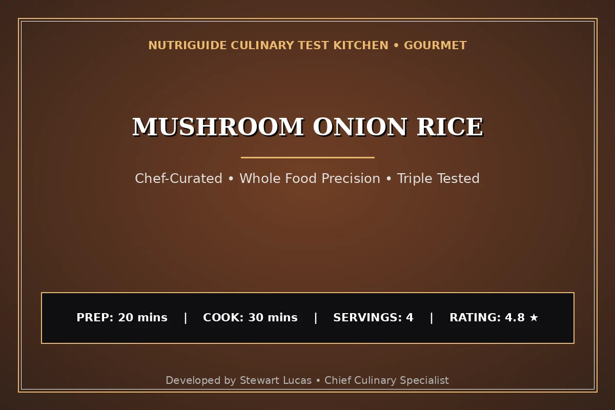 Mushroom Onion Rice