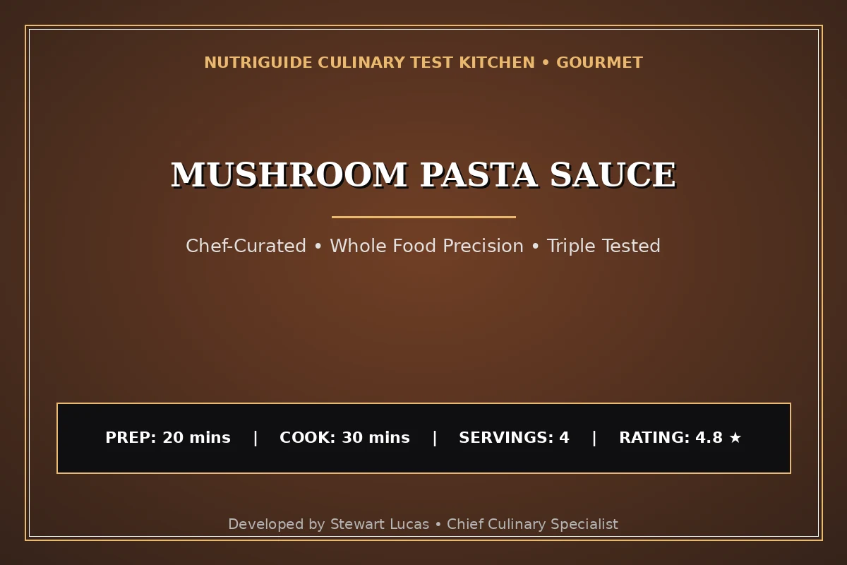 Mushroom Pasta Sauce