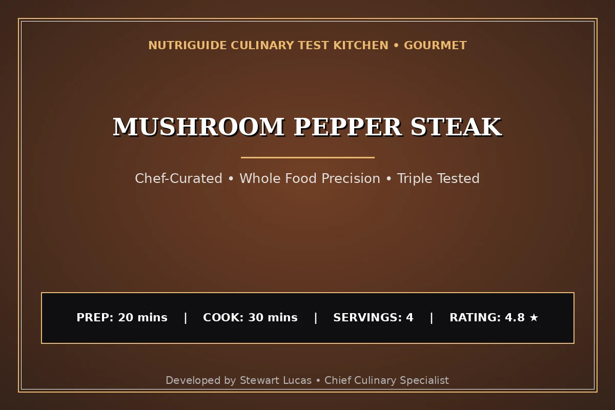 Mushroom Pepper Steak