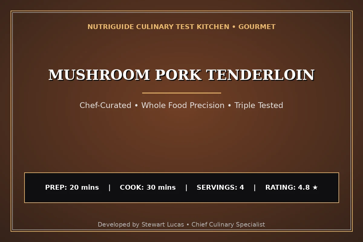 Mushroom Pork Tenderloin
