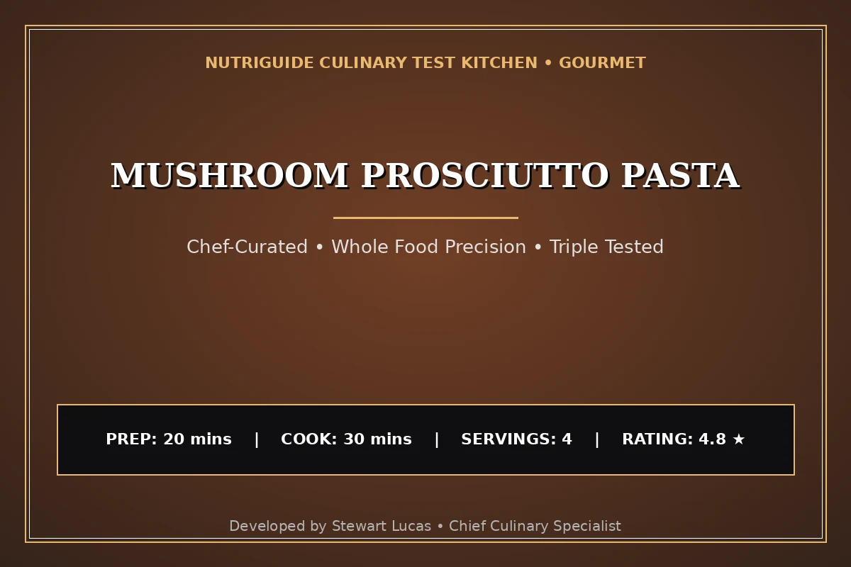 Mushroom Prosciutto Pasta