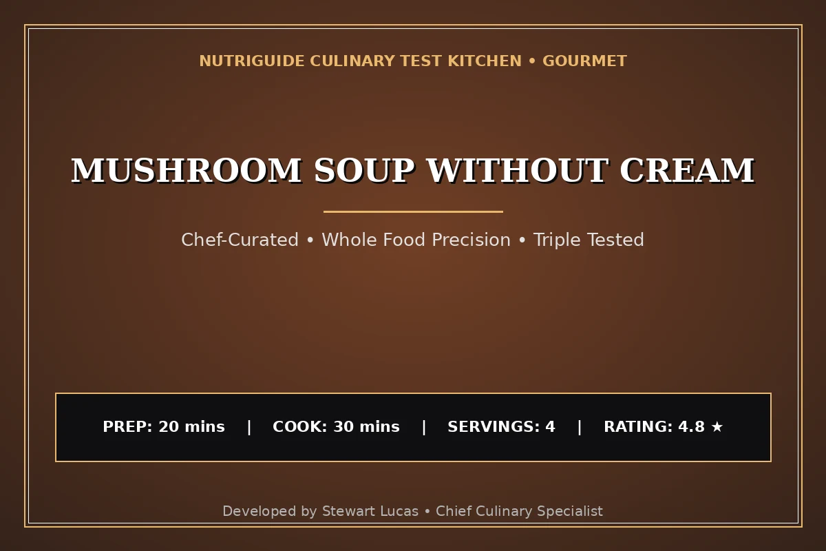 Mushroom Soup Without Cream