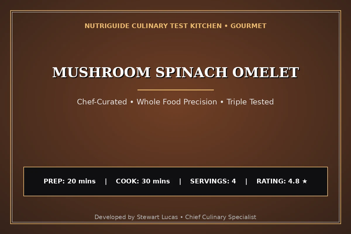 Mushroom Spinach Omelet