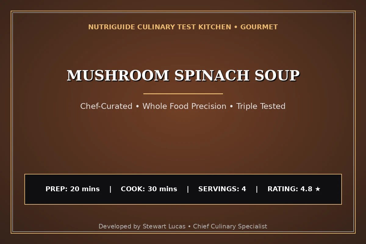 Mushroom Spinach Soup