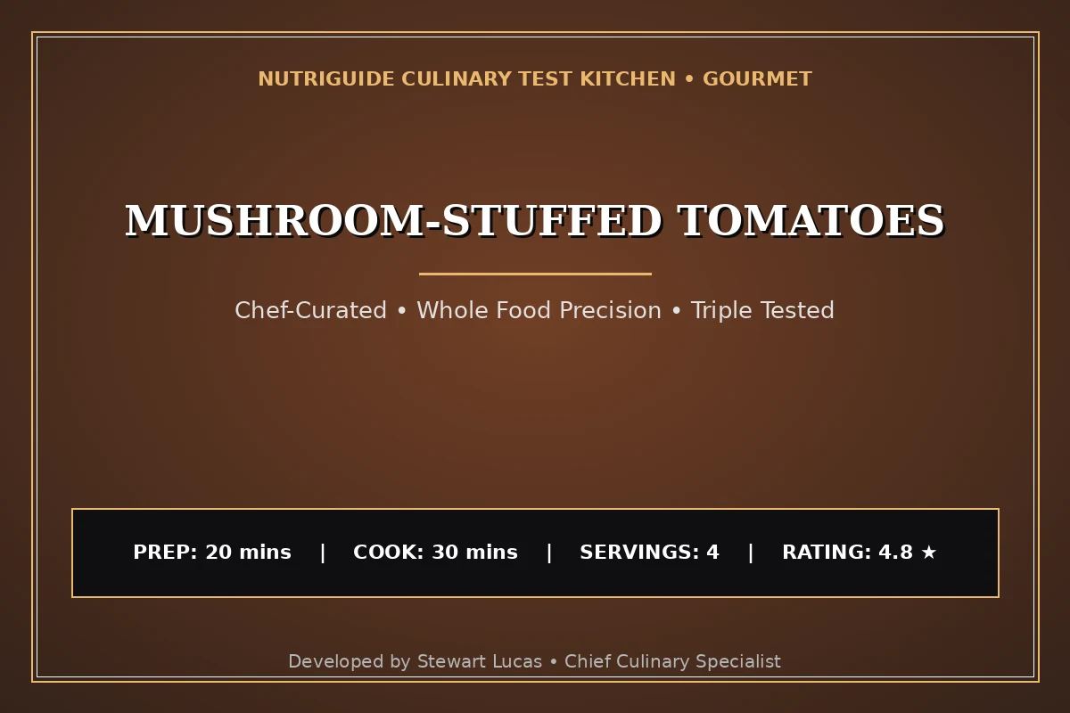 Mushroom-Stuffed Tomatoes