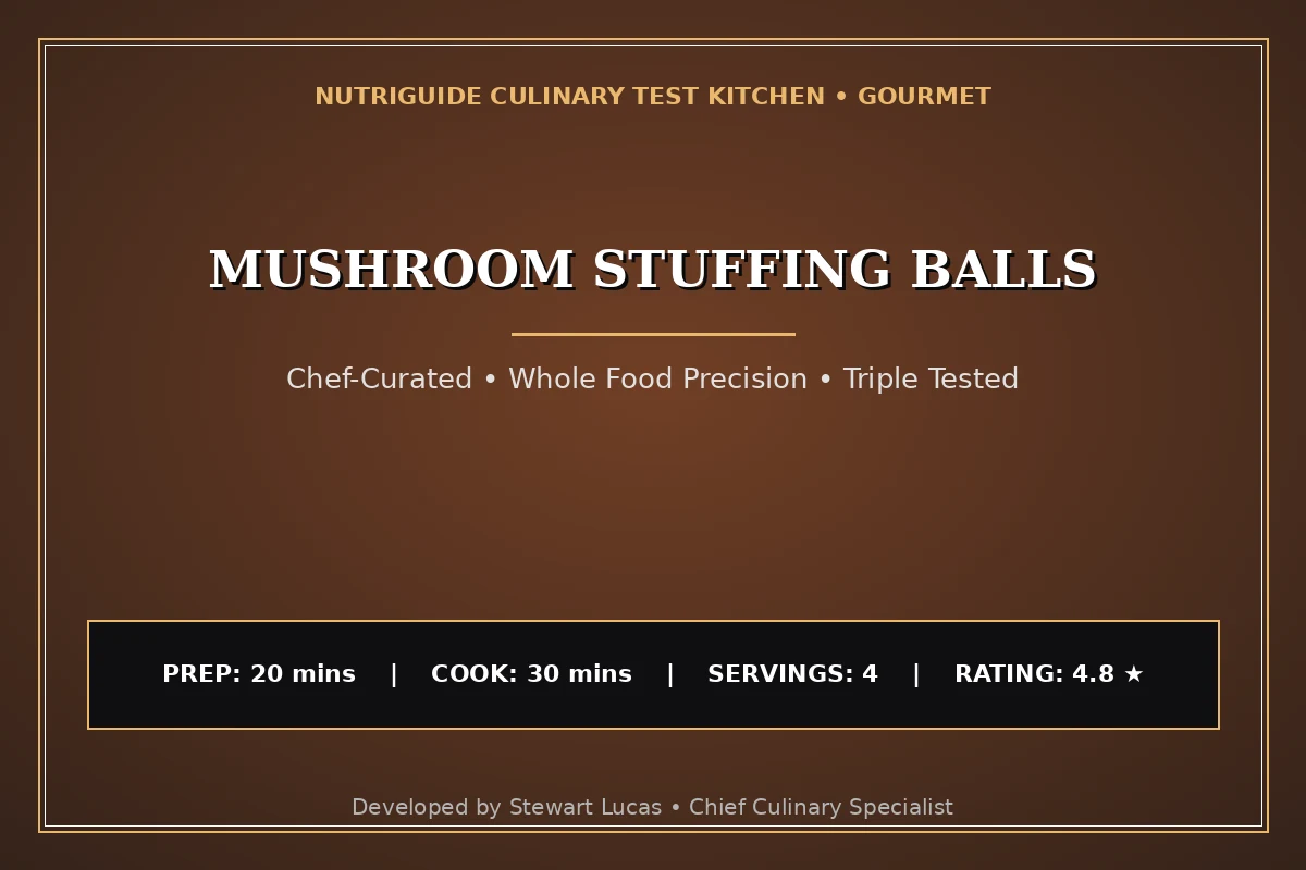 Mushroom Stuffing Balls