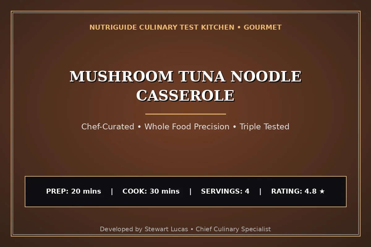 Mushroom Tuna Noodle Casserole