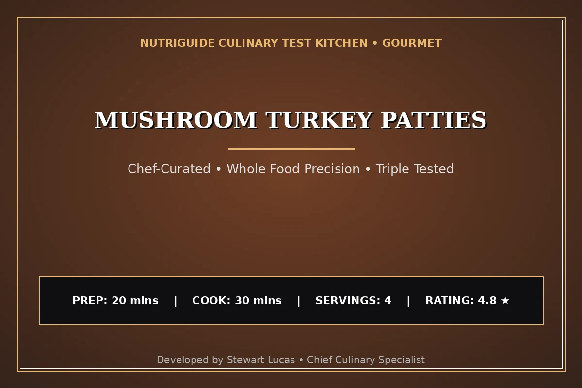 Mushroom Turkey Patties