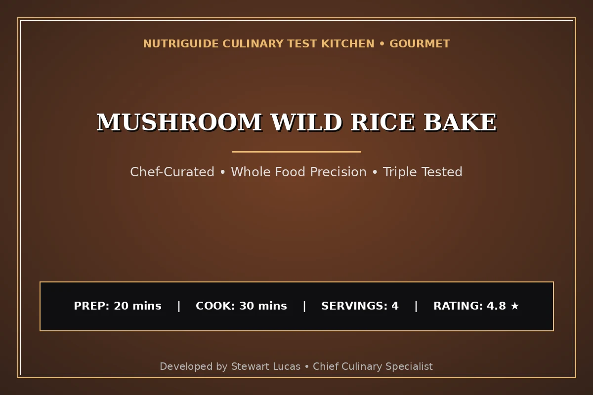 Mushroom Wild Rice Bake