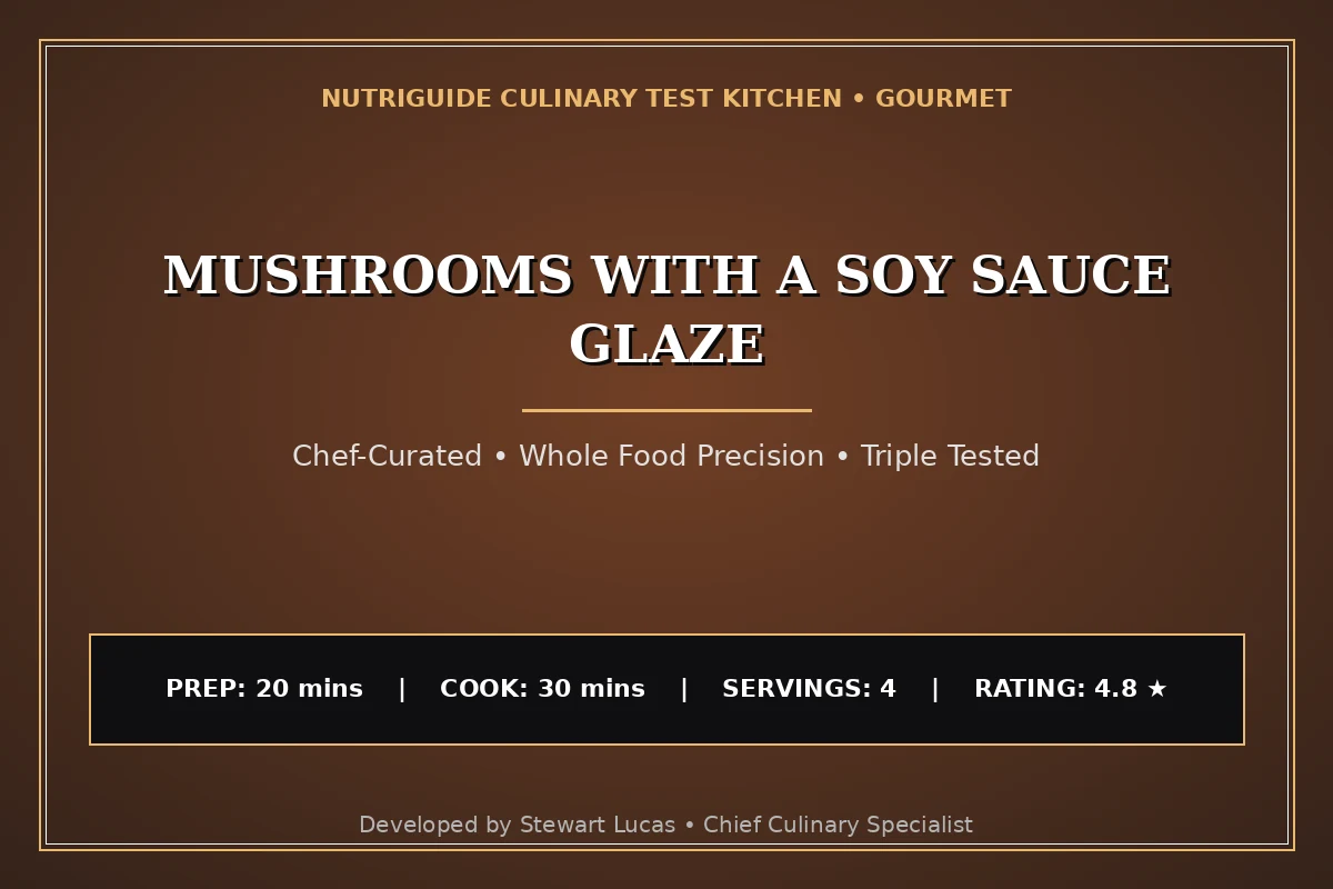 Mushrooms With A Soy Sauce Glaze