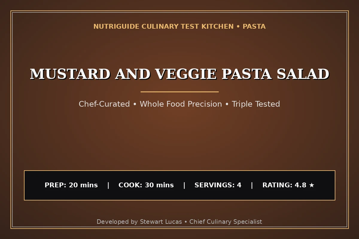 Mustard And Veggie Pasta Salad