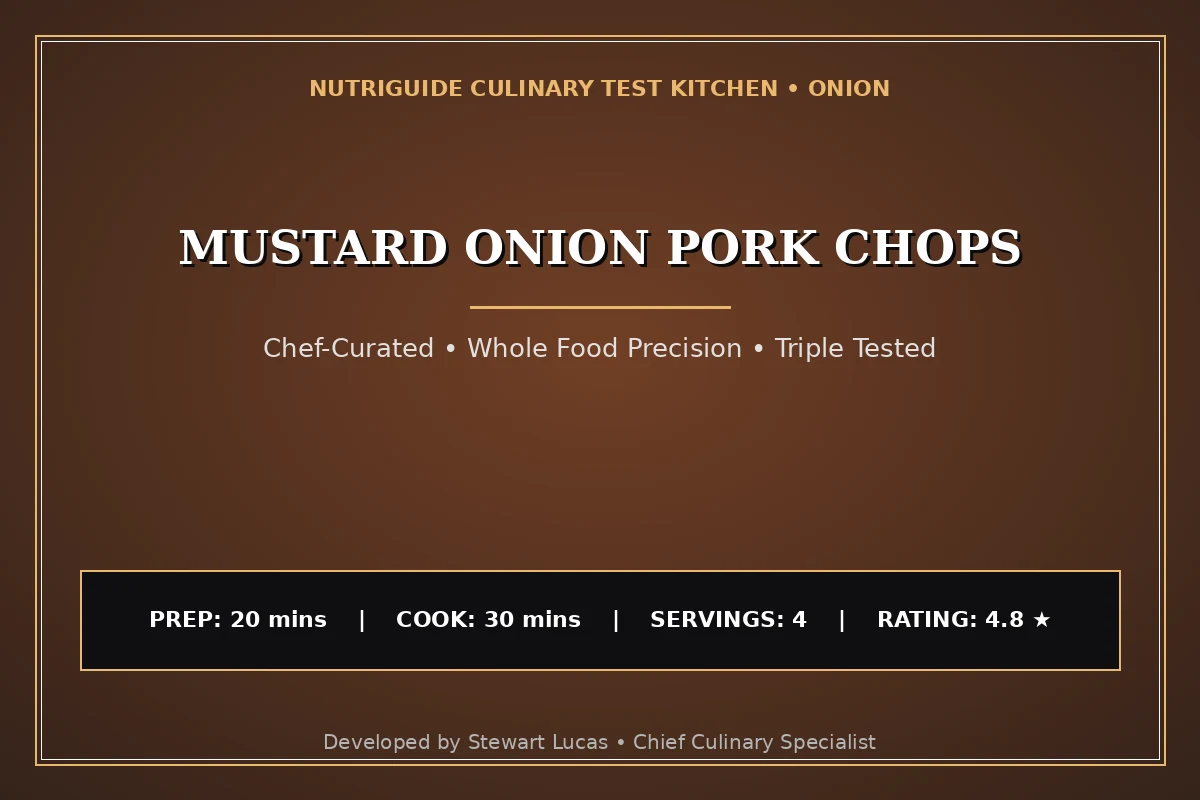 Mustard Onion Pork Chops