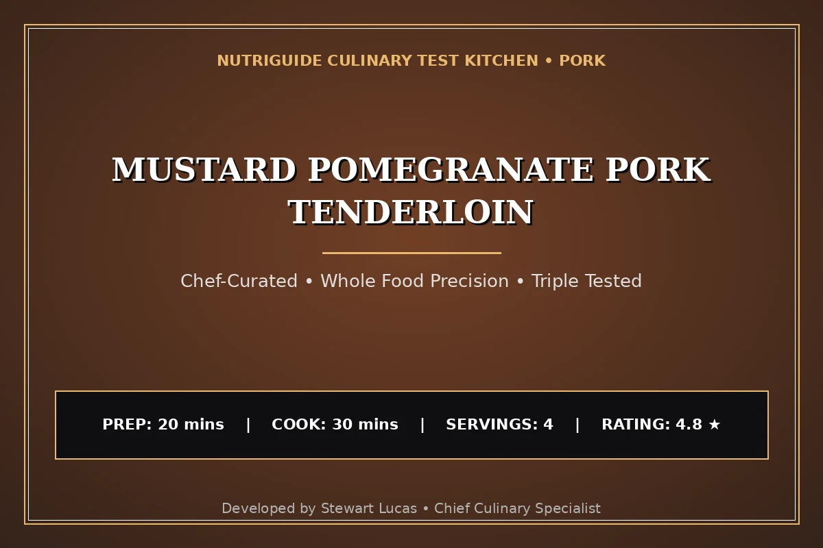 Mustard Pomegranate Pork Tenderloin