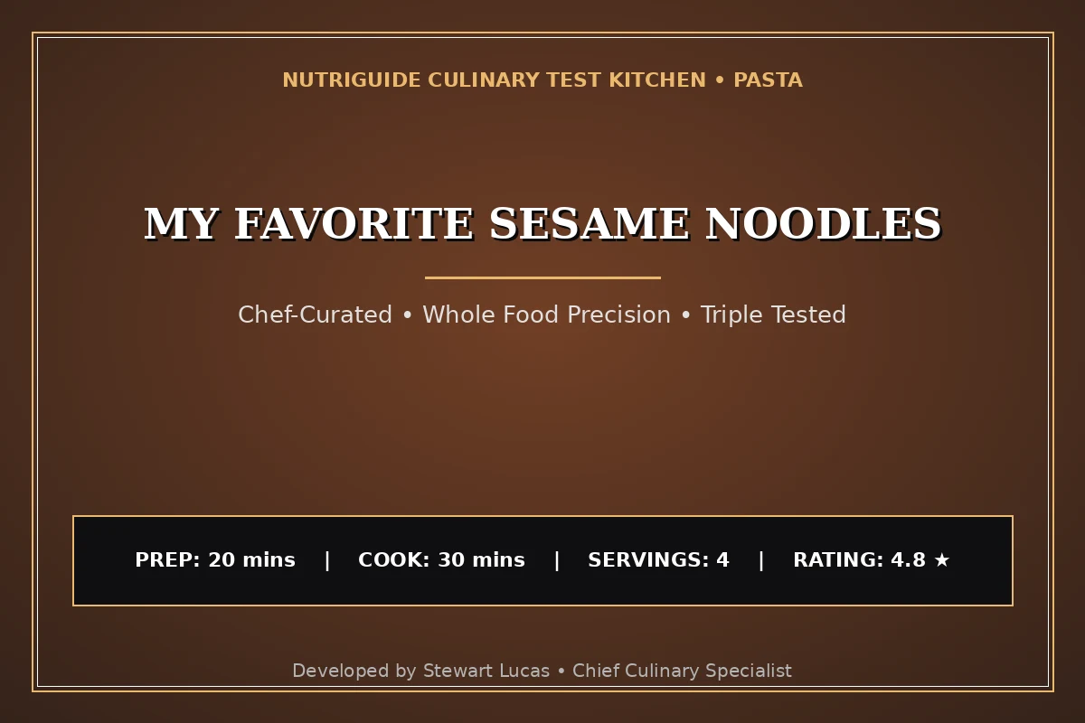 My Favorite Sesame Noodles