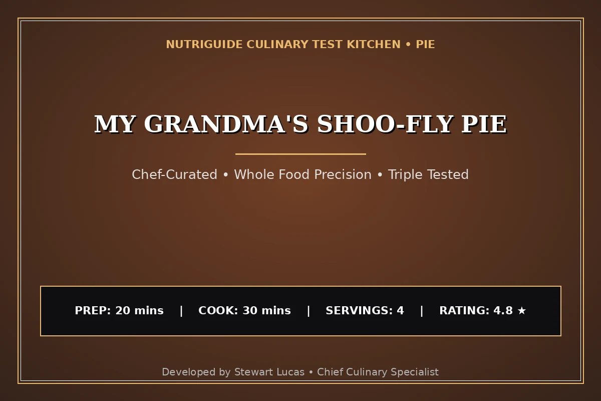 My Grandma'S Shoo-Fly Pie
