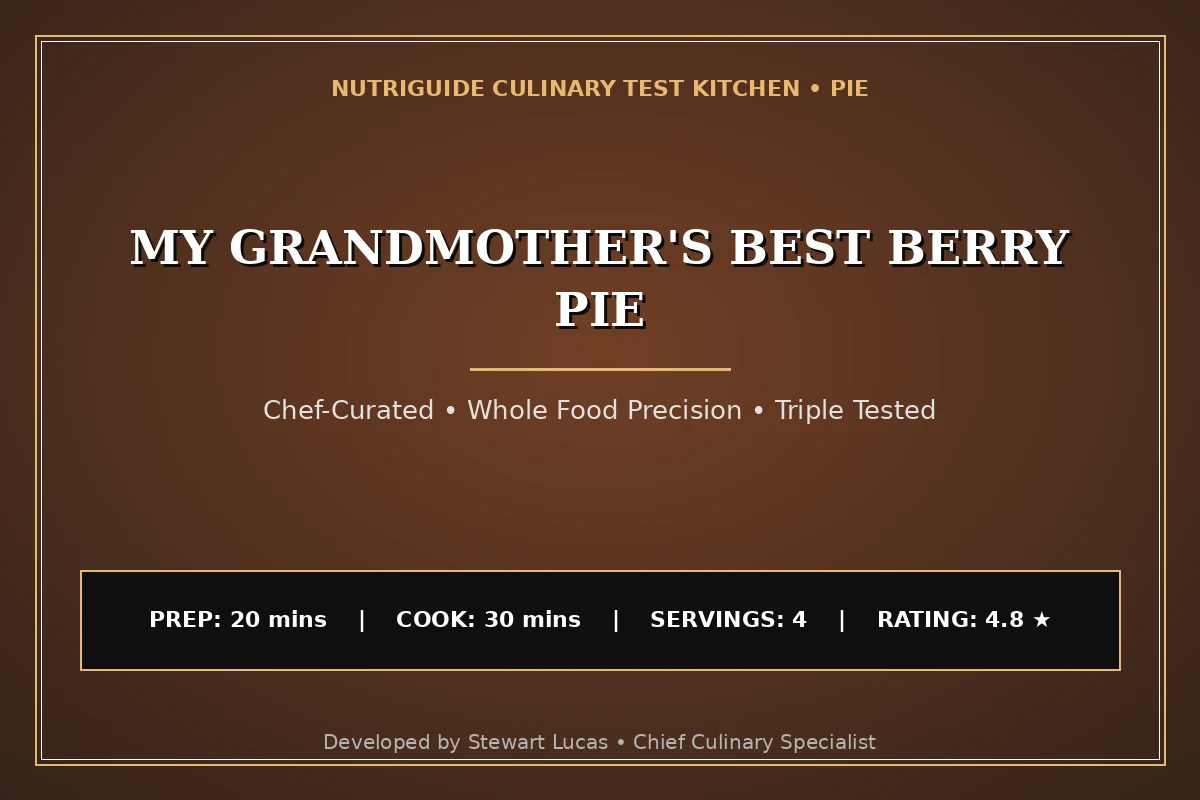 My Grandmother'S Best Berry Pie