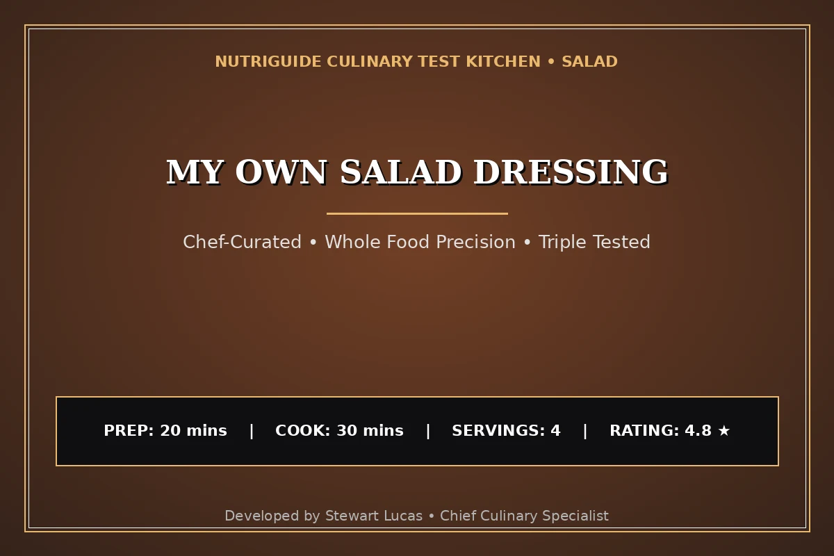 My Own Salad Dressing