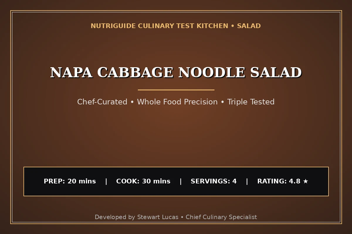Napa Cabbage Noodle Salad